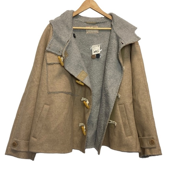 Free People Slouchy Hooded Duffle Coat - Picture 4 of 12